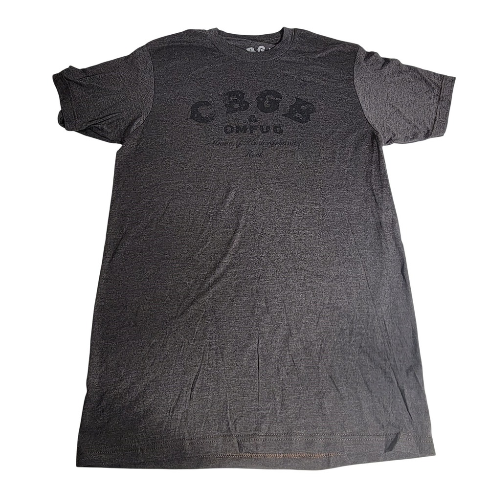 CBGB OMFUG Home of Underground Rock Graphic T-Shirt Gray Medium Punk Rock Tee